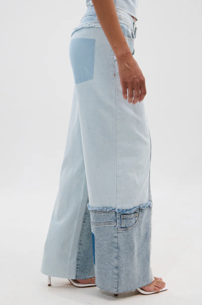 MIX AND MATCH RELAXED DENIM PANTS - Image 4