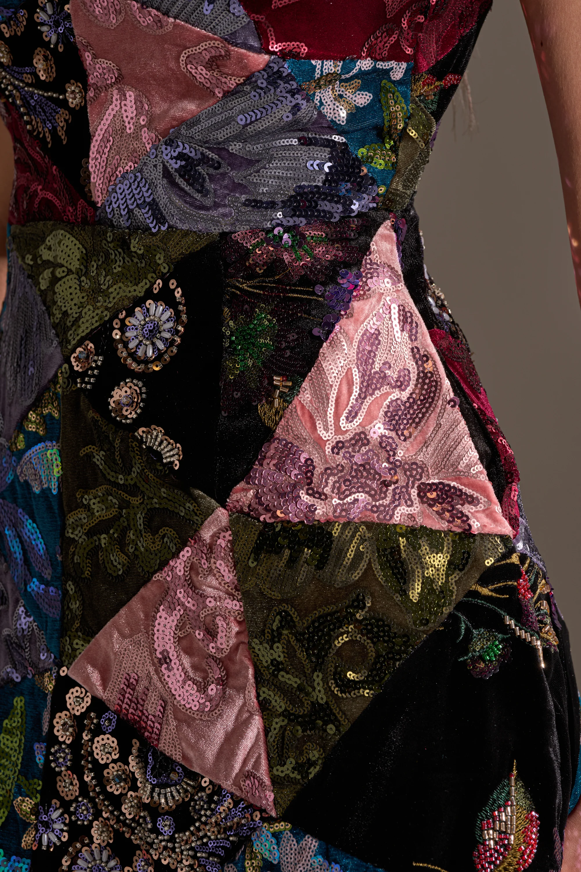 MIXED EMOTIONS BROCADE MINI DRESS - Image 8