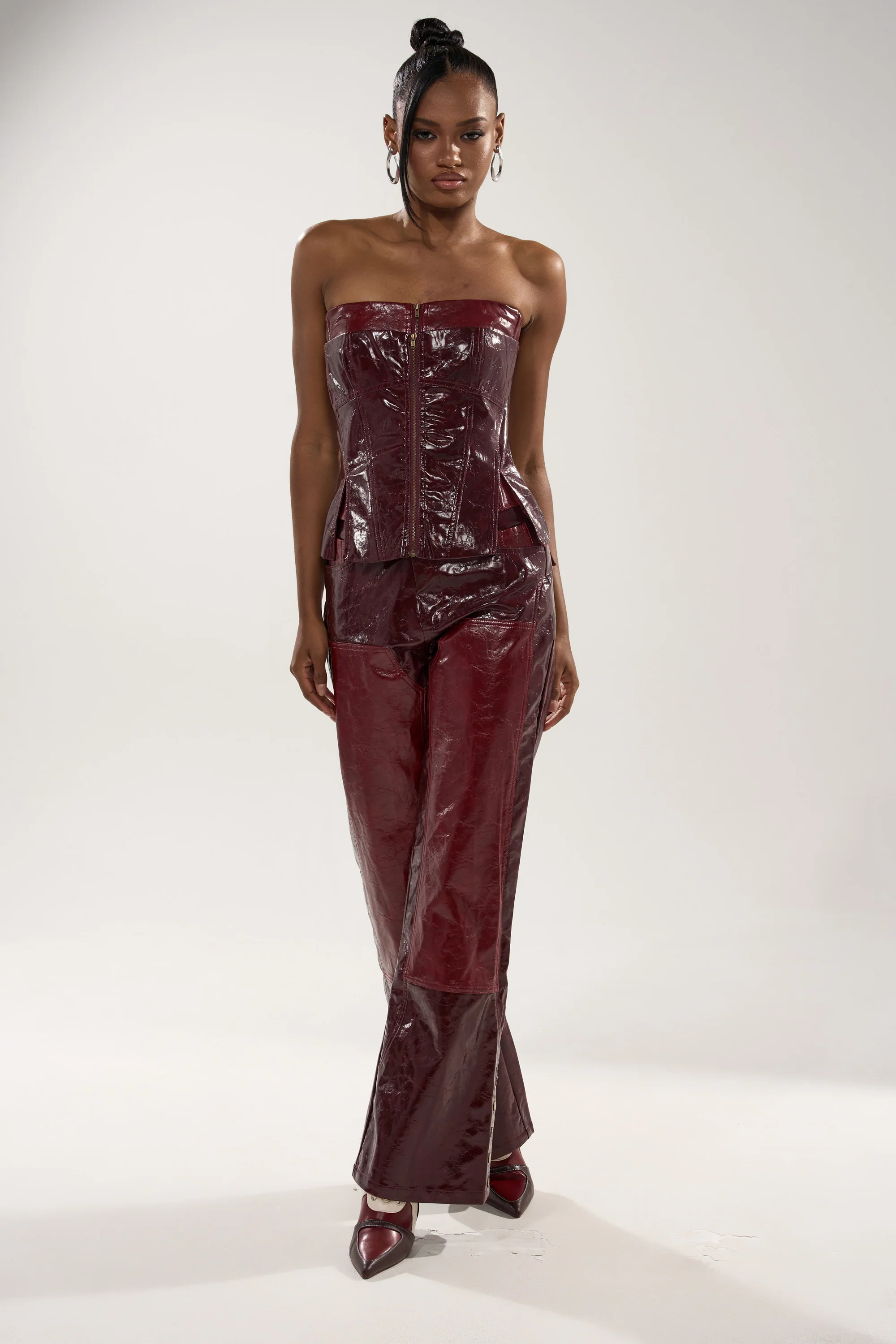 MIXED EMOTIONS FAUX LEATHER CORSET - Image 7