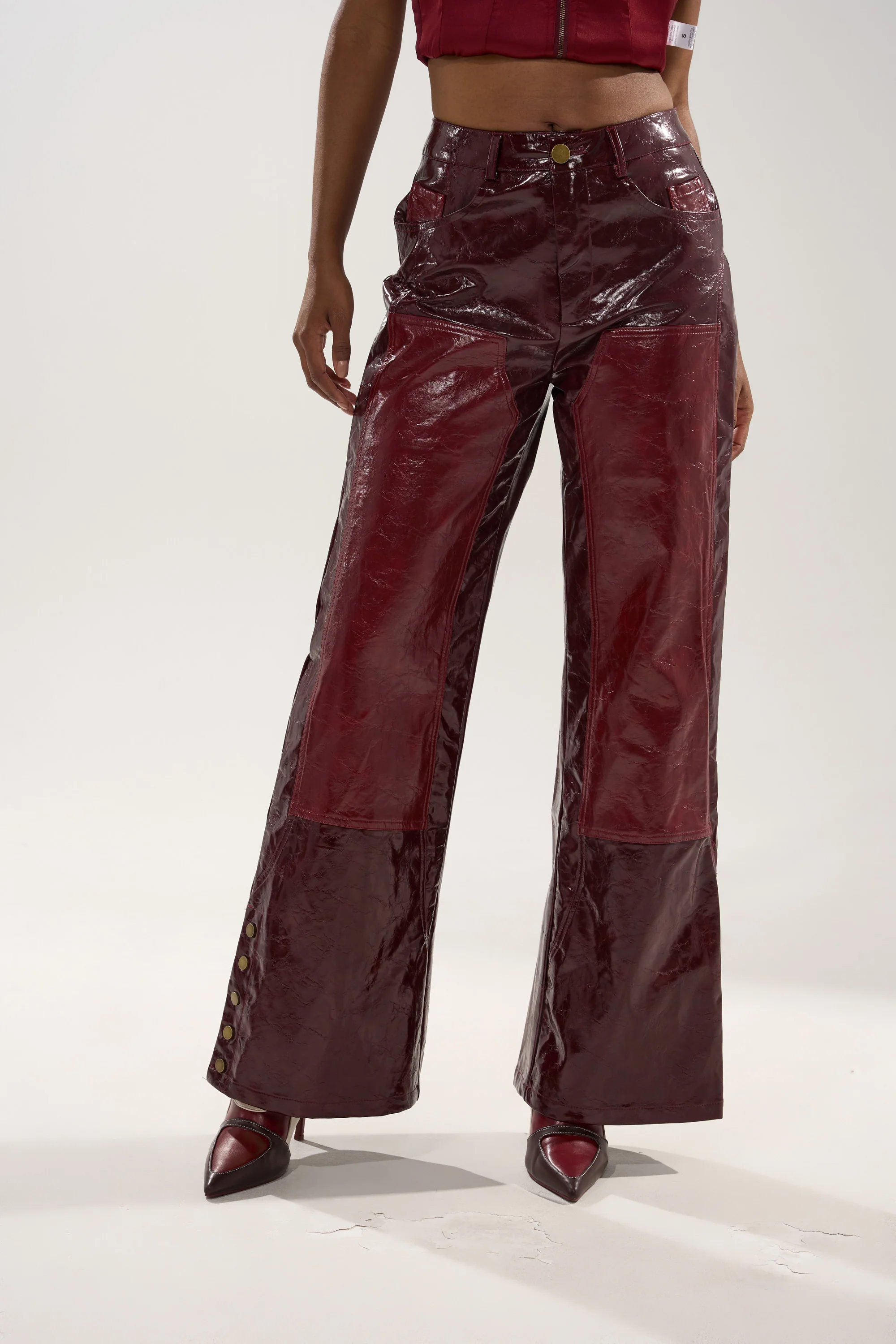MIXED EMOTIONS FAUX LEATHER TROUSER - Image 2