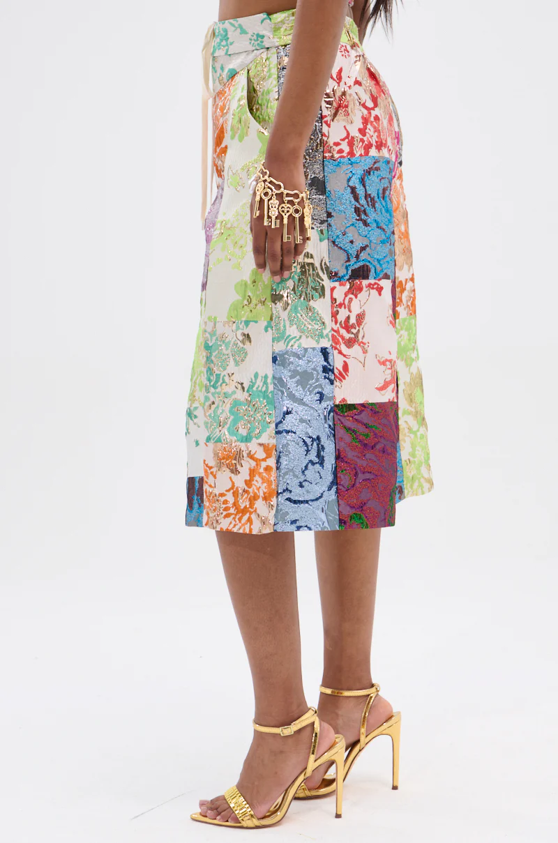 MIXED FEELINGS BROCADE BERMUDA SHORT - Image 5