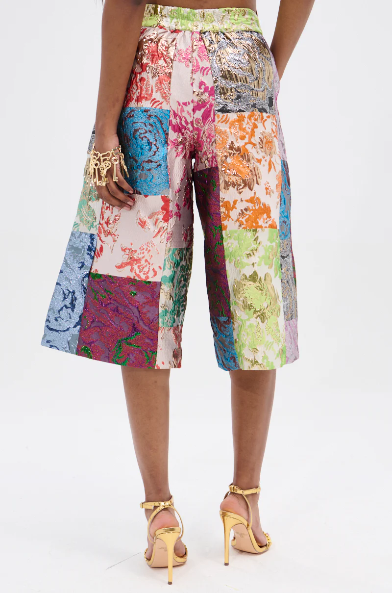 MIXED FEELINGS BROCADE BERMUDA SHORT - Image 7