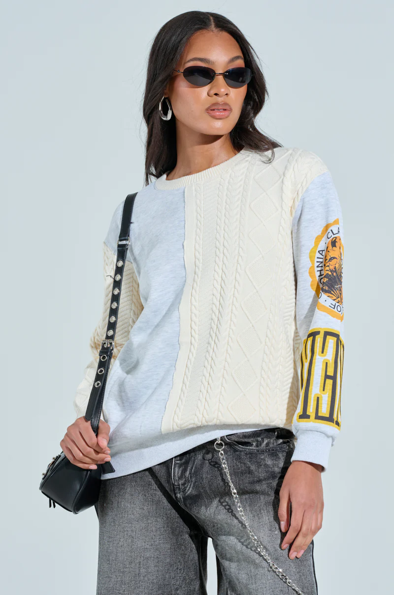 MIXED UP OVERSIZED SWEATSHIRT - Image 2