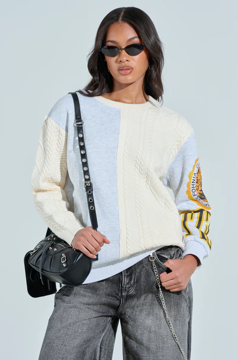 MIXED UP OVERSIZED SWEATSHIRT - Image 3