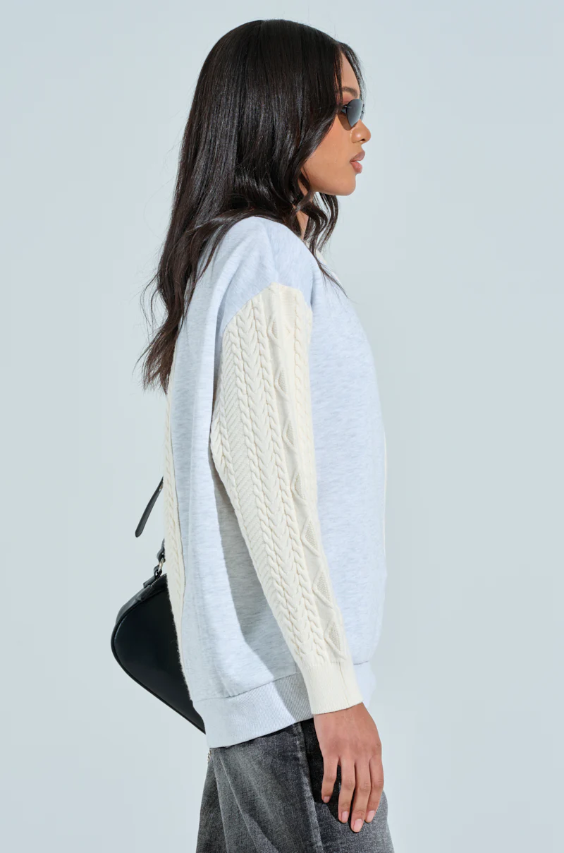 MIXED UP OVERSIZED SWEATSHIRT - Image 4