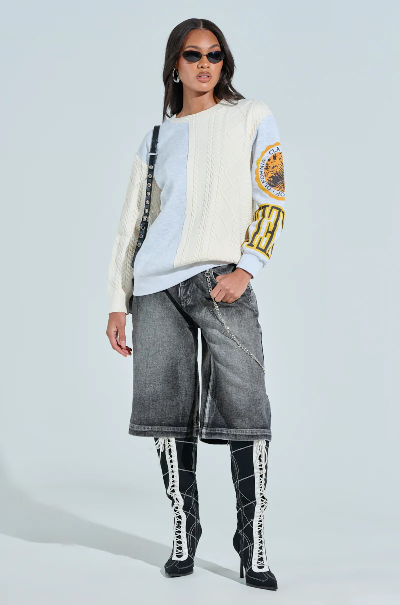 MIXED UP OVERSIZED SWEATSHIRT - Image 7