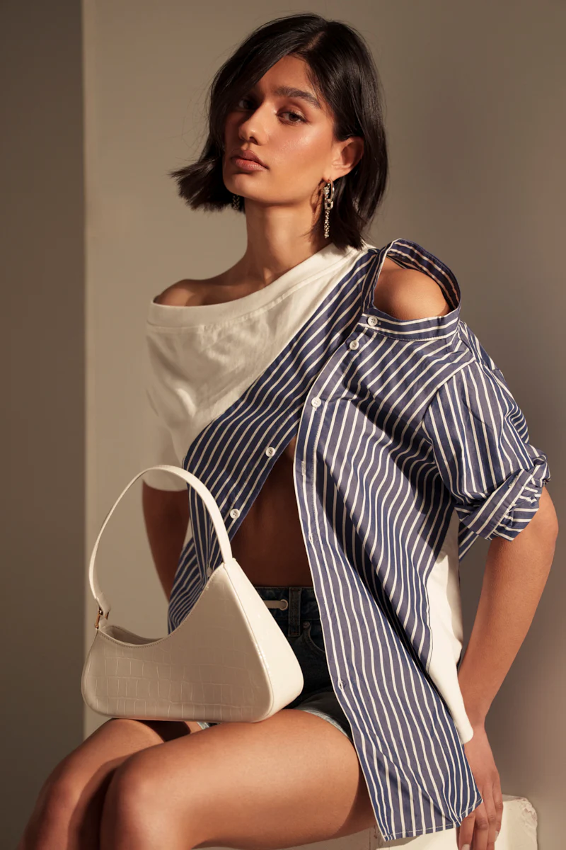 MIXED UP TSHIRT BLOUSE - Image 2