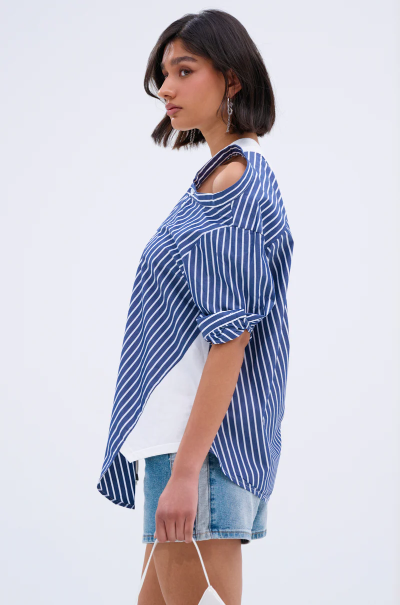 MIXED UP TSHIRT BLOUSE - Image 4