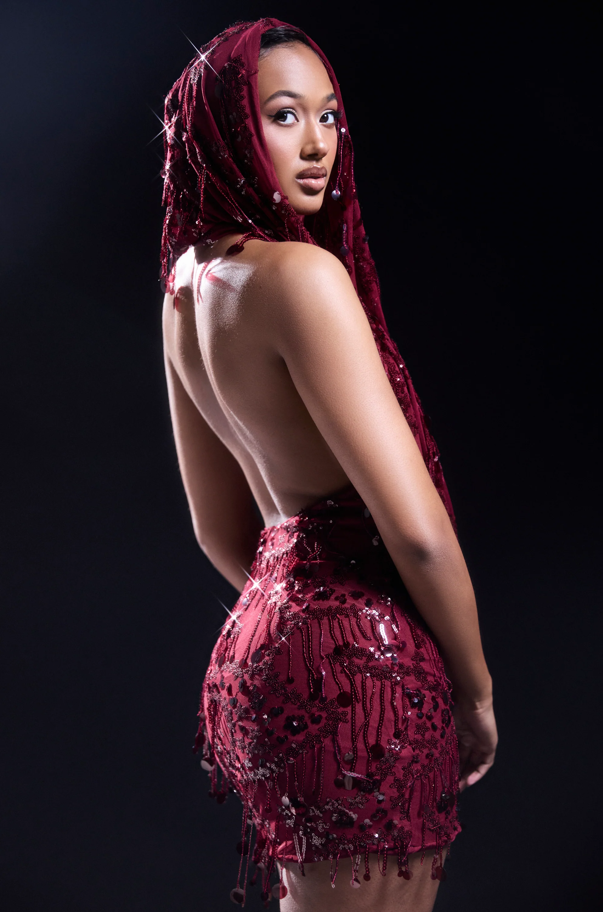 MOOD FOR THE NIGHT SEQUIN MINI DRESS - Image 2