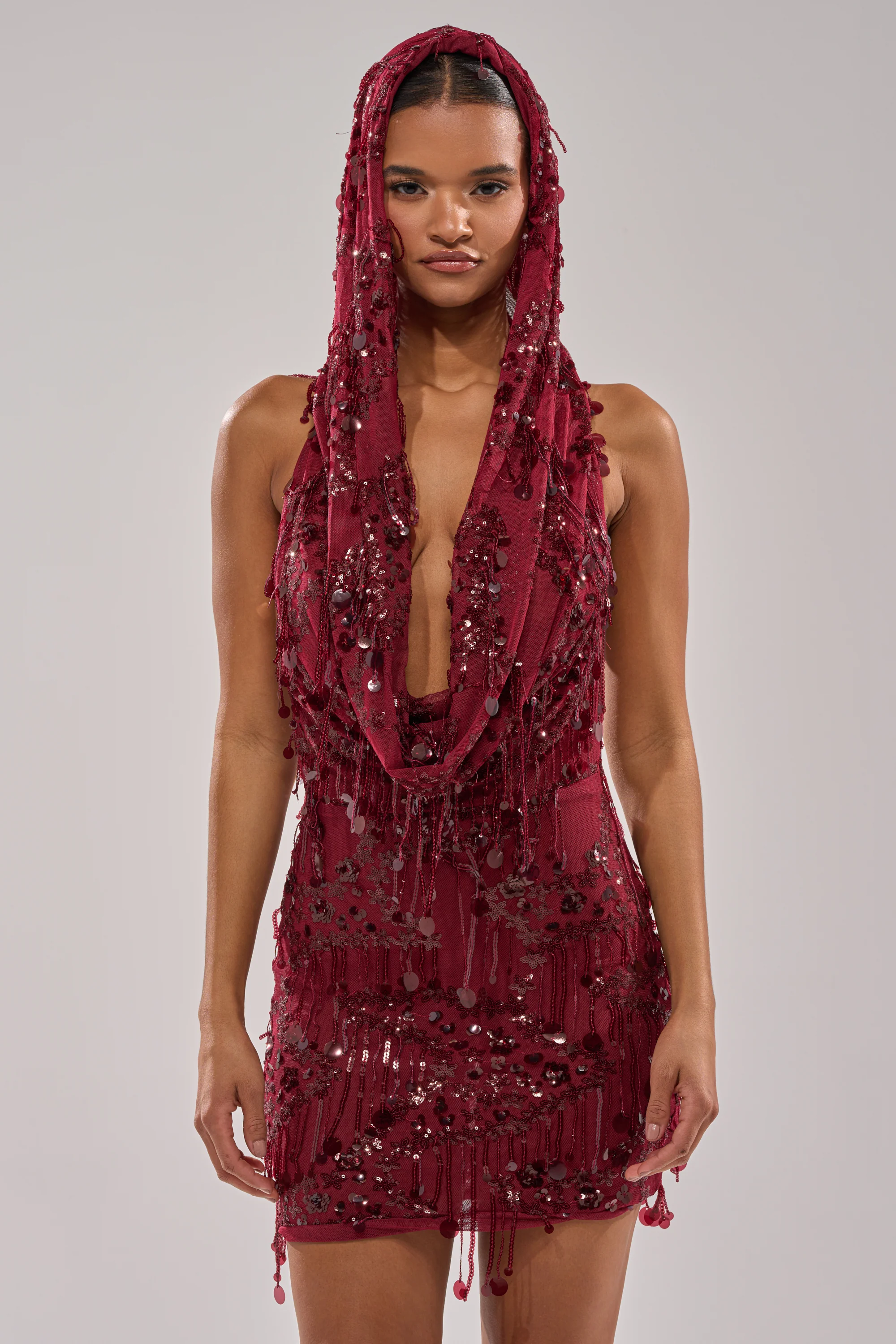 MOOD FOR THE NIGHT SEQUIN MINI DRESS - Image 3