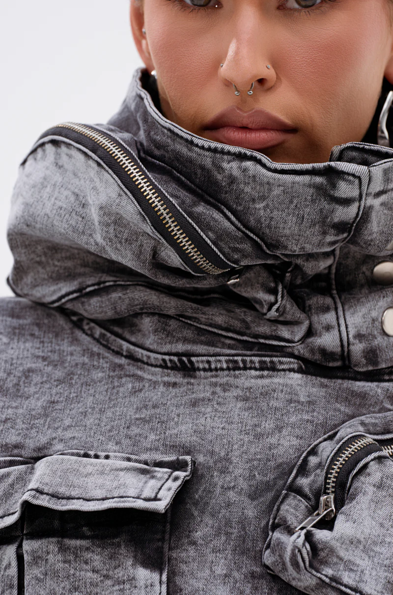 MODEL BEHAVIOR DENIM TOP - Image 10