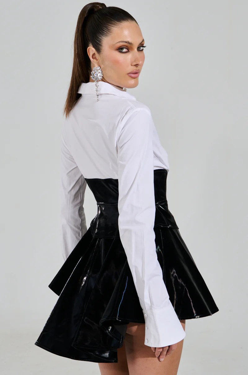 MODERN ELEGANCE POPLIN MINI DRESS - Image 5