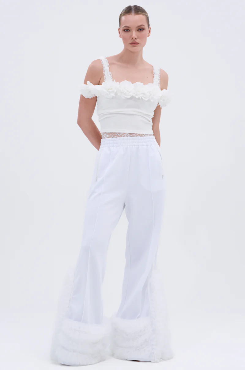 MODERN JAM TRACK PANT IN WHITE - Image 2