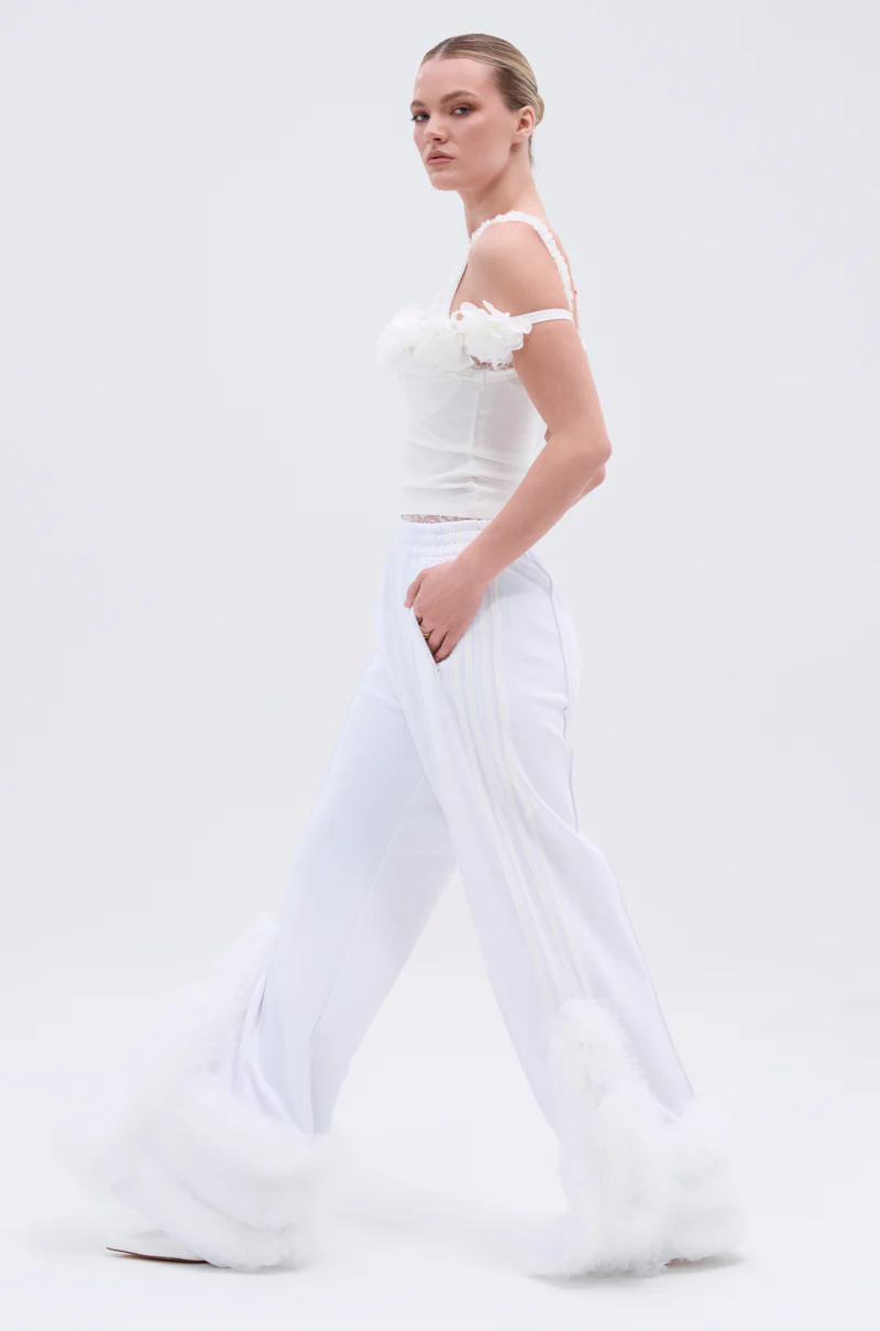 MODERN JAM TRACK PANT IN WHITE - Image 6