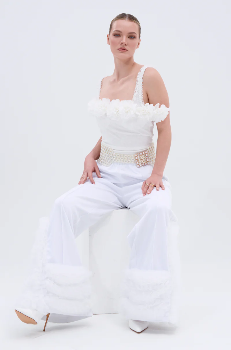 MODERN JAM TRACK PANT IN WHITE - Image 7