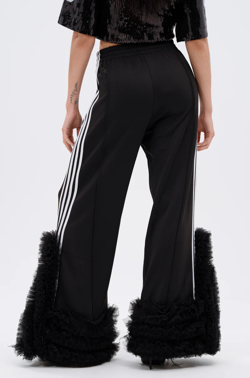 MODERN JAM TRACK PANT WITH TULLE IN BLACK - Image 6