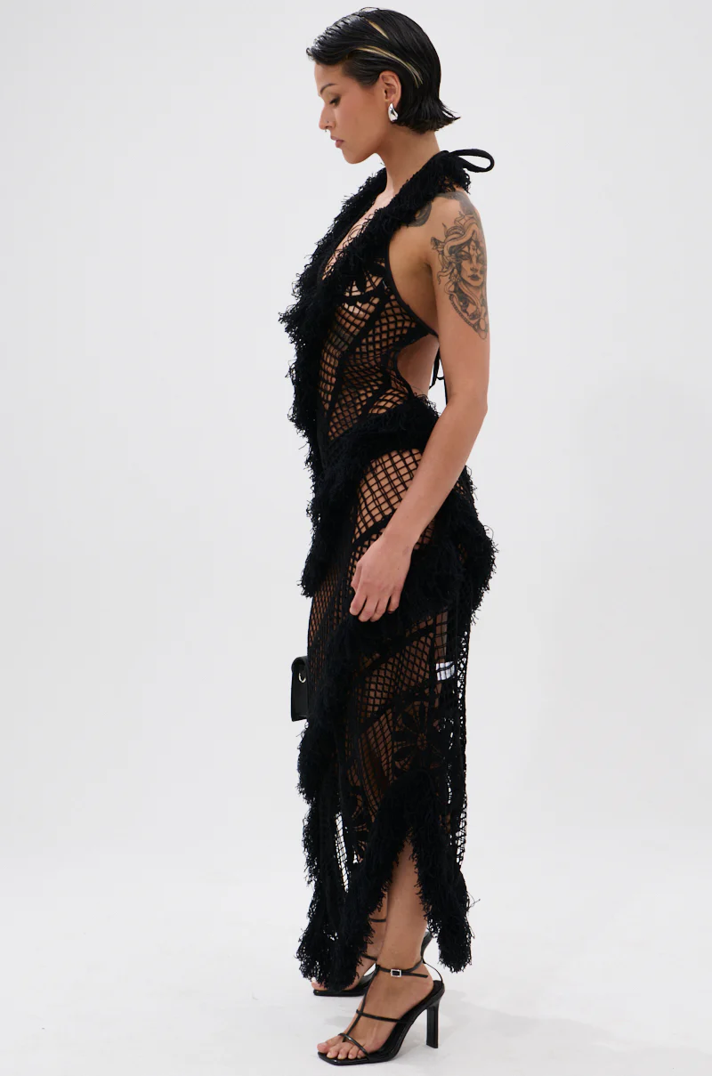 MOMENTS IN TIME CROCHET MAXI DRESS - Image 4