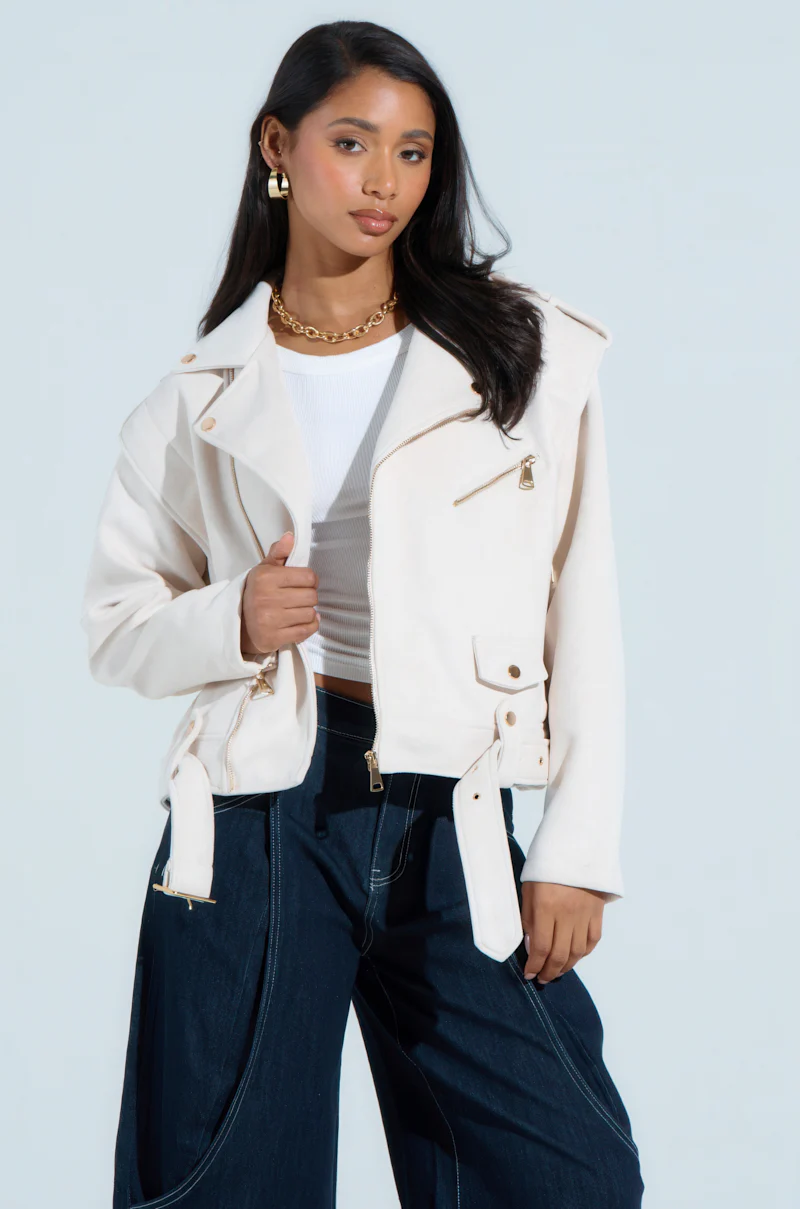 MONTE CARLO FAUX SUEDE MOTO - Image 2