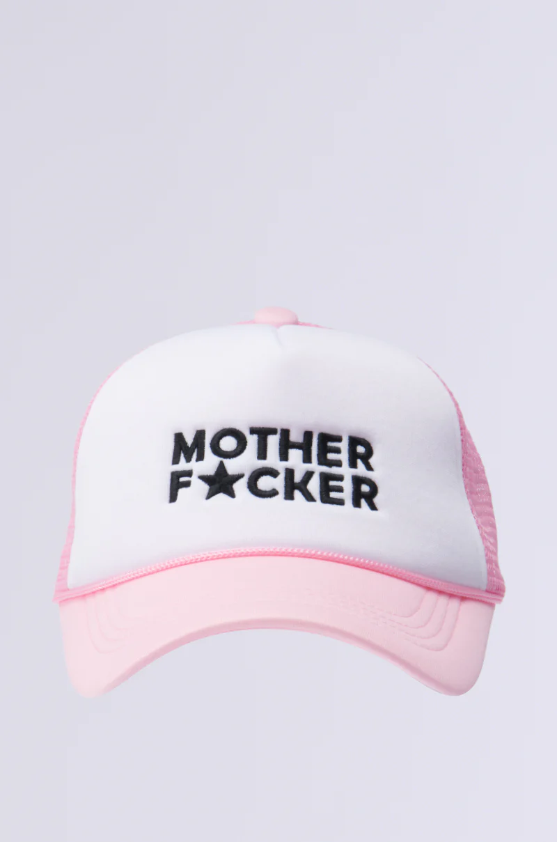 MOTHER TRUCKER HAT IN PINK - Image 3