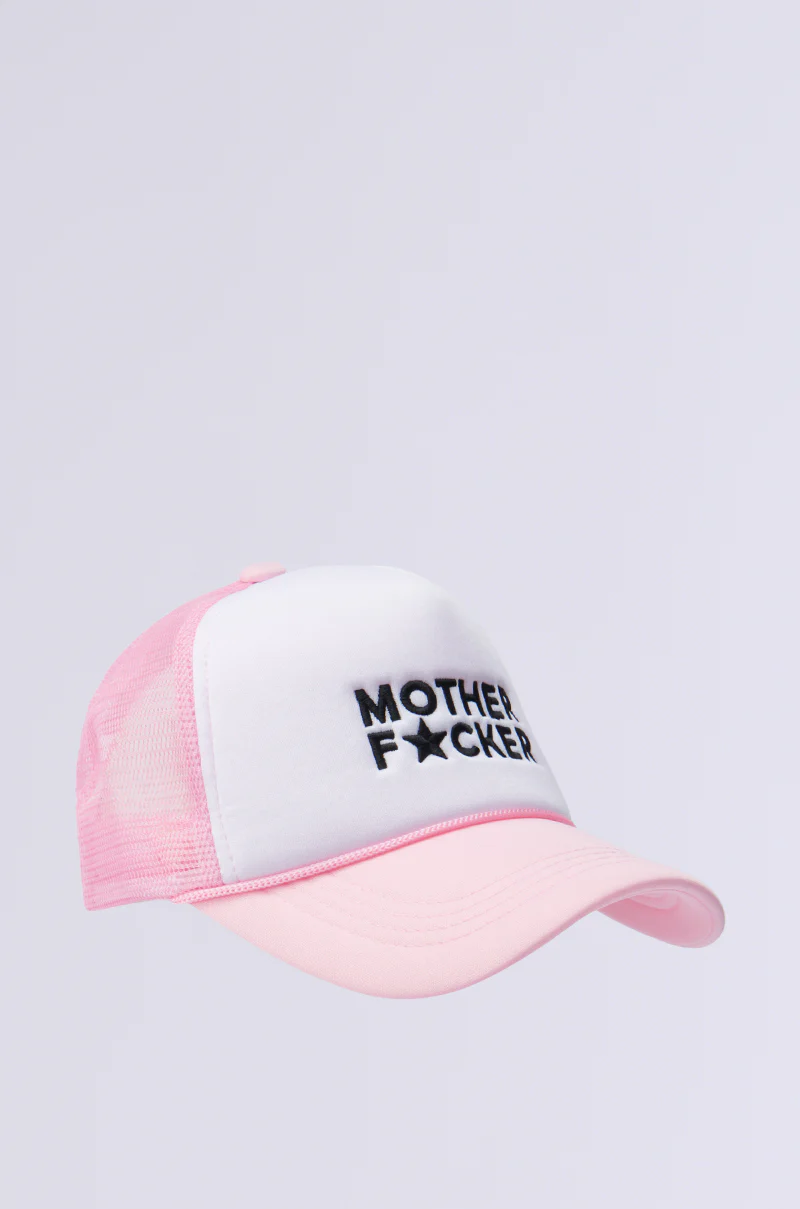 MOTHER TRUCKER HAT IN PINK - Image 4
