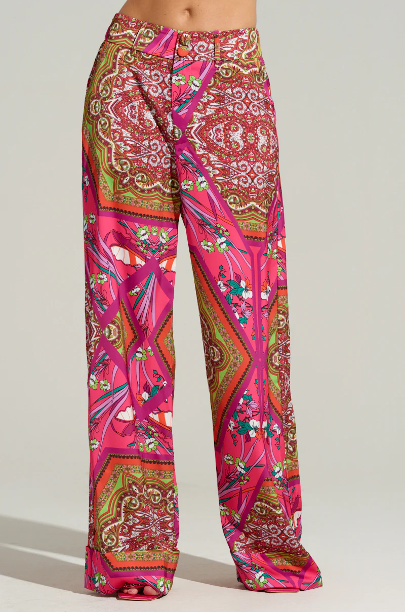 MOVE AND SHAKE TROUSER IN PINK MULTI - Image 2