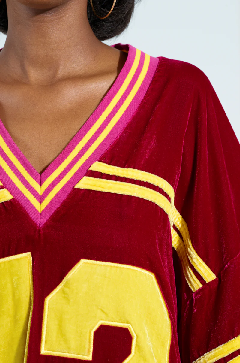 MOVING FORWARD VELVET JERSEY DRESS - Image 8