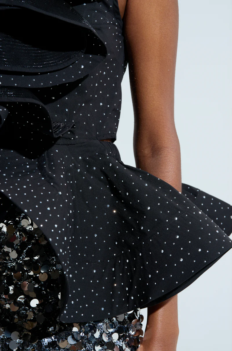 MS FASHIONISTA SLEEVELESS RHINESTONE BLOUSE - Image 7