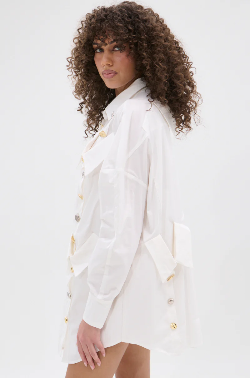 MY BOYFRIENDS SHIRT AGAIN POPLIN MINI DRESS - Image 5