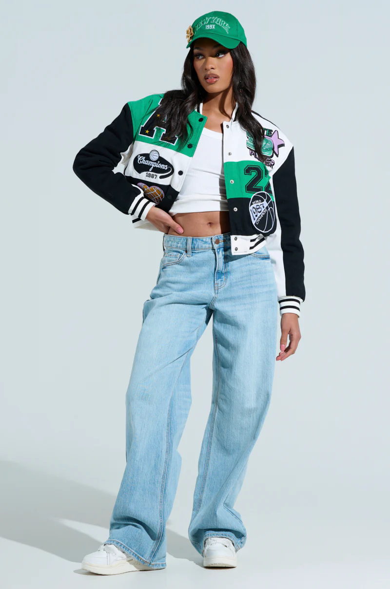 MY RULES EMBROIDERED BOMBER - Image 7