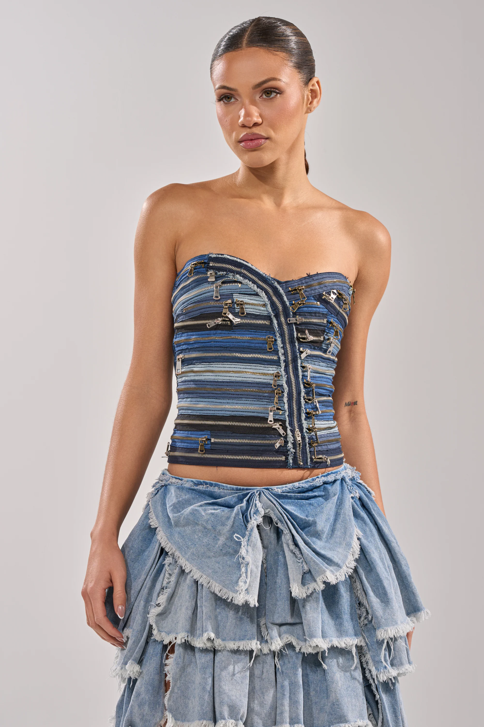 NAME YOUR GAME ZIPPER CORSET - Image 2
