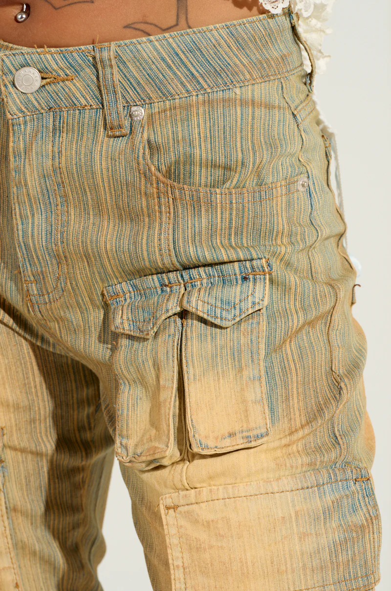NATALIE OMBRE EFFECT SKINNY CARGO PANT - Image 6