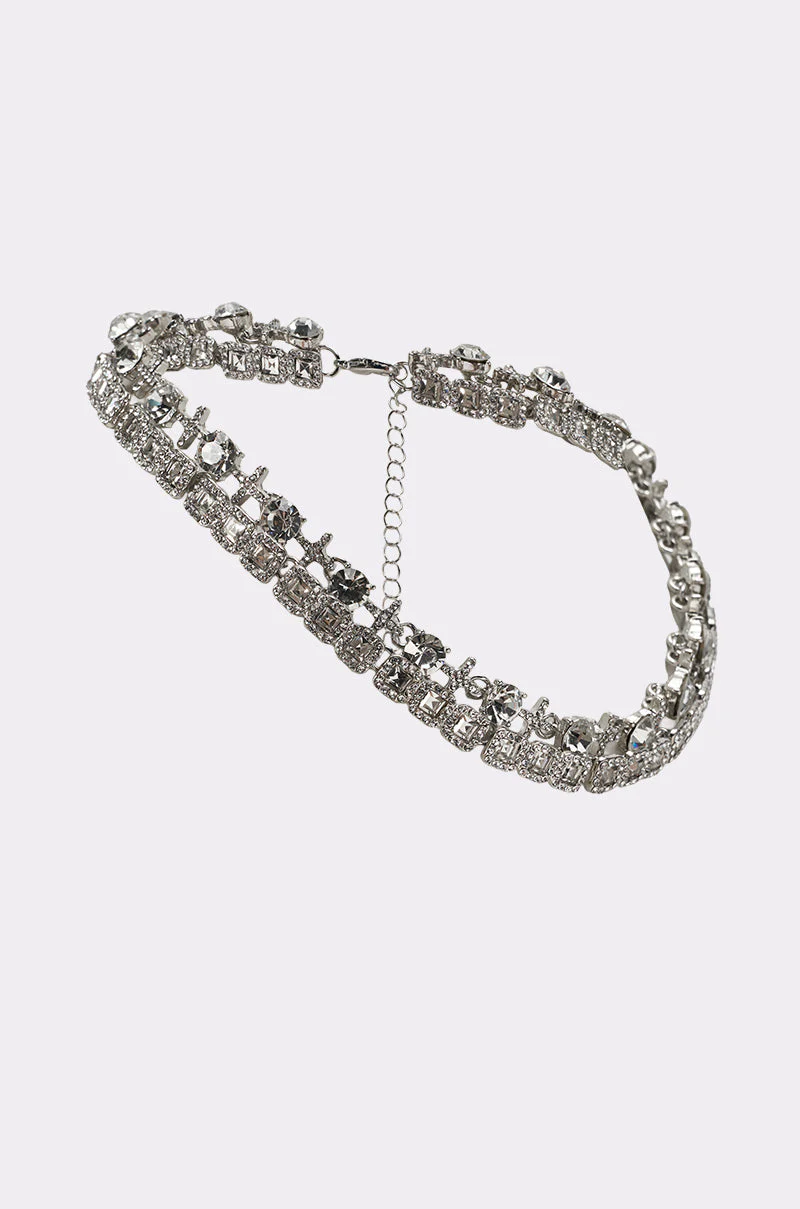 BLING RING NECKLACE IN SILVER - Image 3