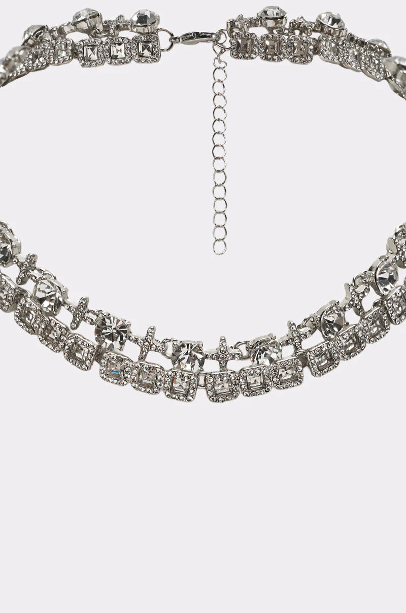 BLING RING NECKLACE IN SILVER - Image 4