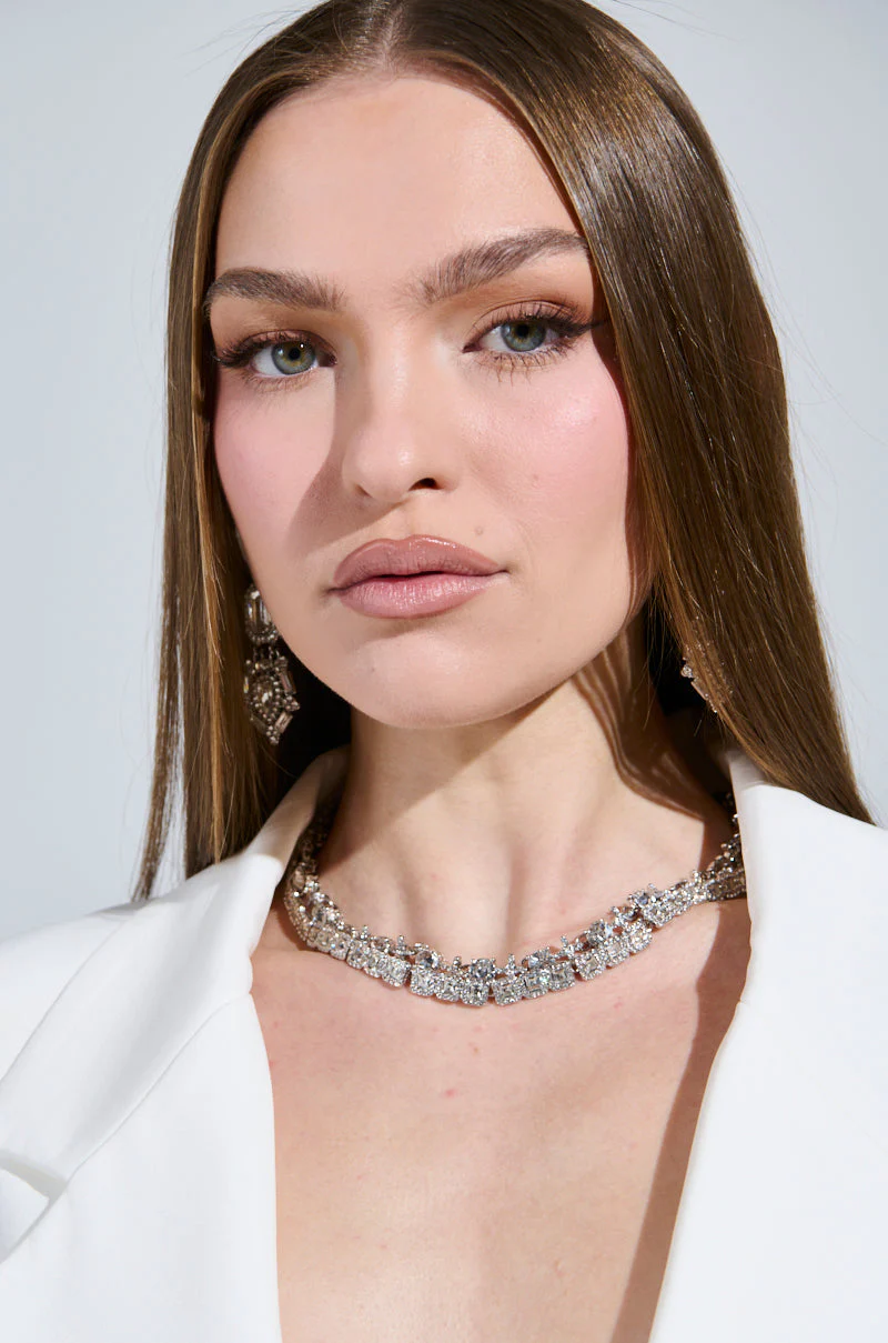 BLING RING NECKLACE IN SILVER - Image 5