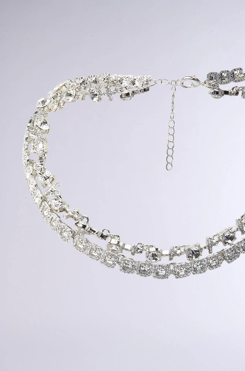 BLING RING NECKLACE IN SILVER - Image 6