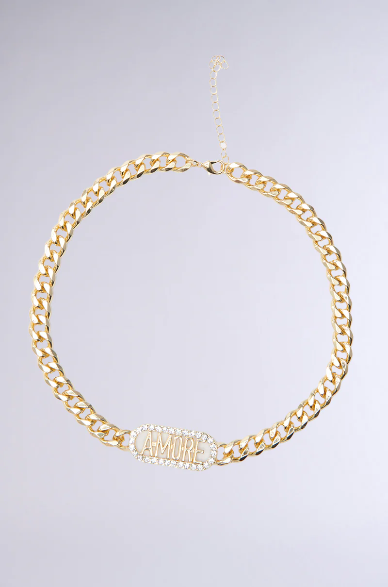 LOVE IS IN THE AIR NECKLACE IN GOLD