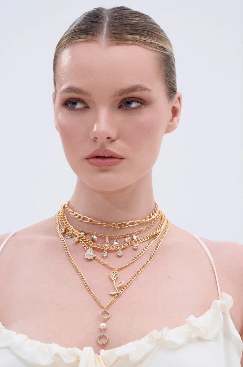 GOING ON A TRIP GOLD NECKLACE SET