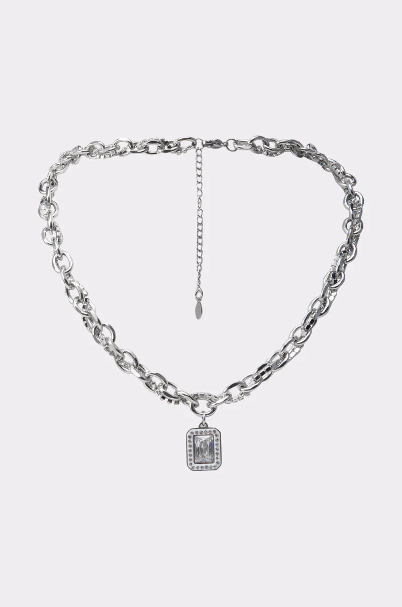 SHES EXPENSIVE SILVER NECKLACE - Image 2