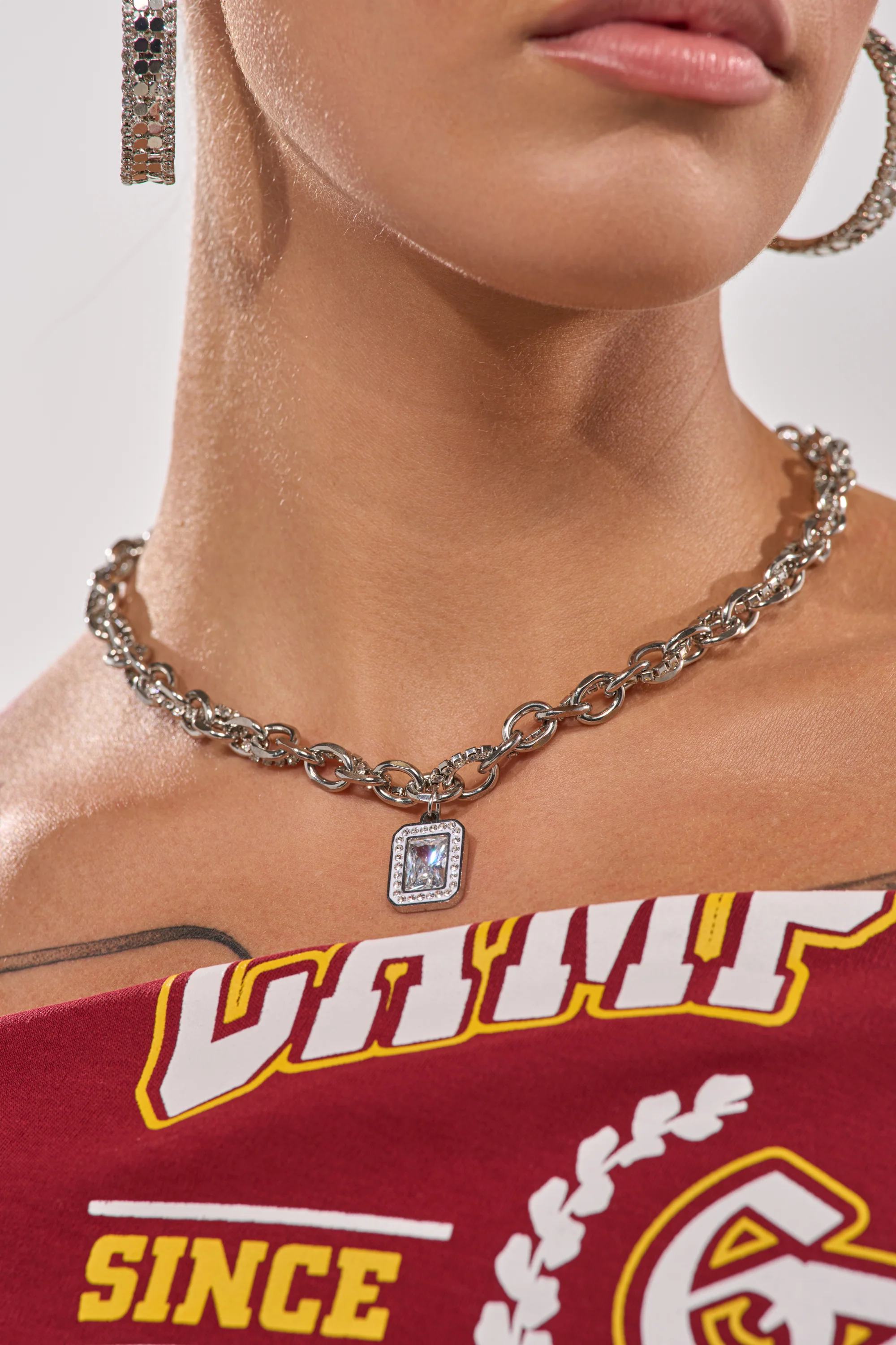 SHES EXPENSIVE SILVER NECKLACE - Image 3