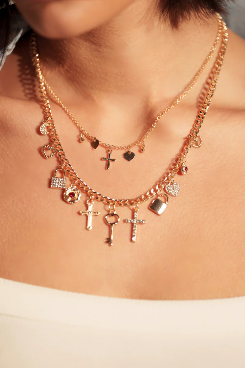 CHARMED LIFE GOLD NECKLACE