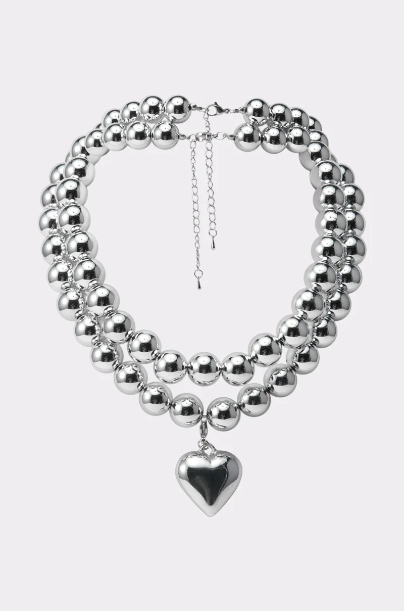 Y2K DREAMIN SILVER NECKLACE