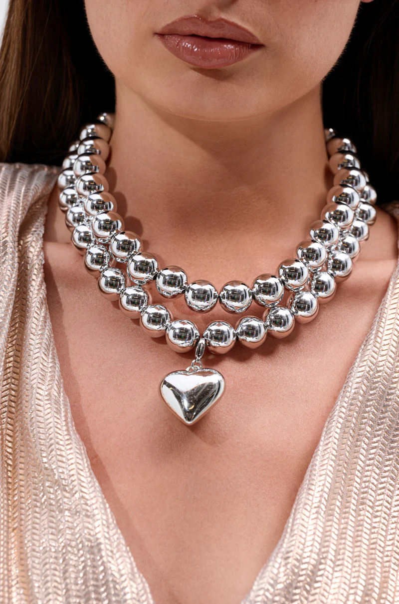 Y2K DREAMIN SILVER NECKLACE - Image 2