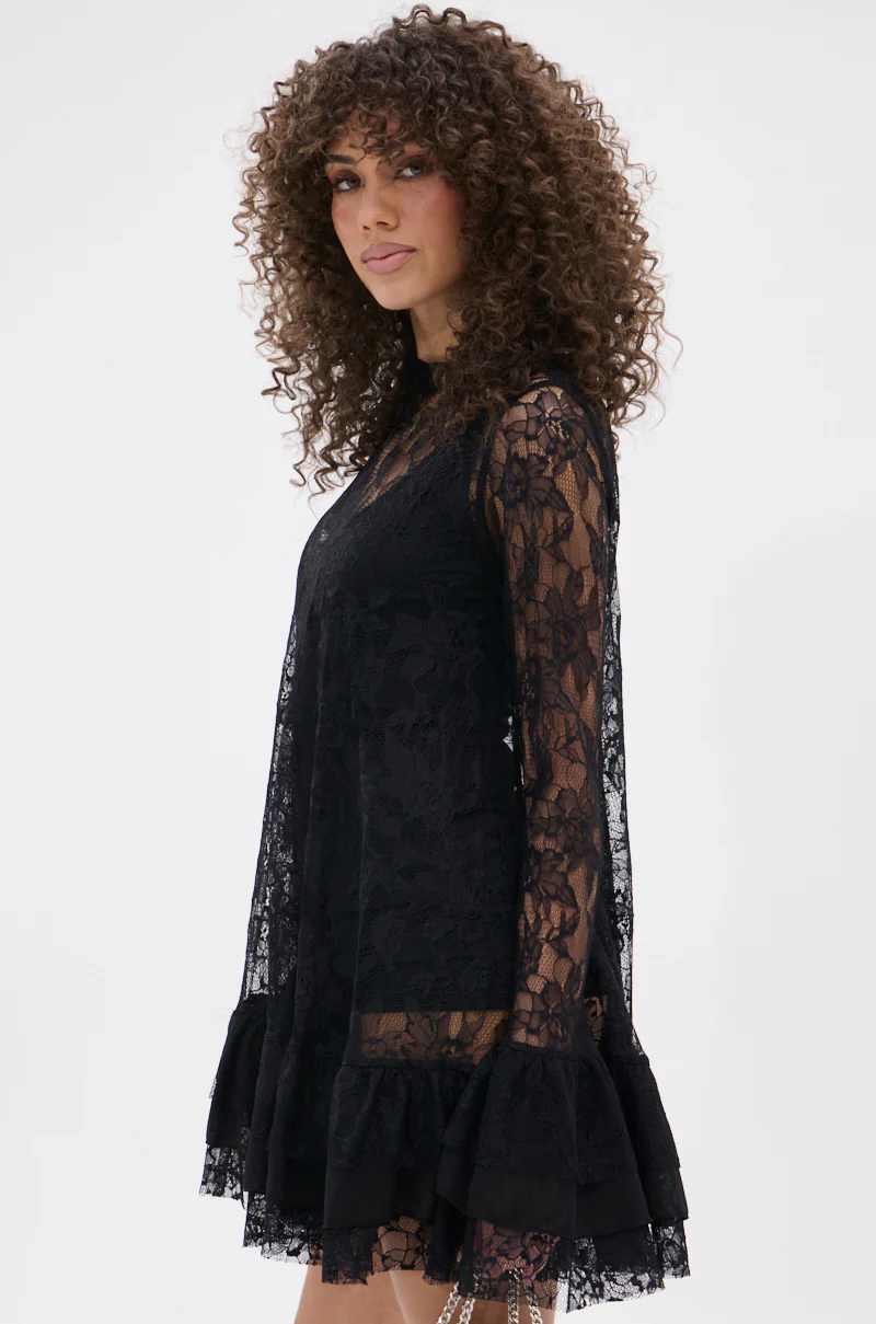 NEED YOU TONIGHT LACE MINI DRESS - Image 3