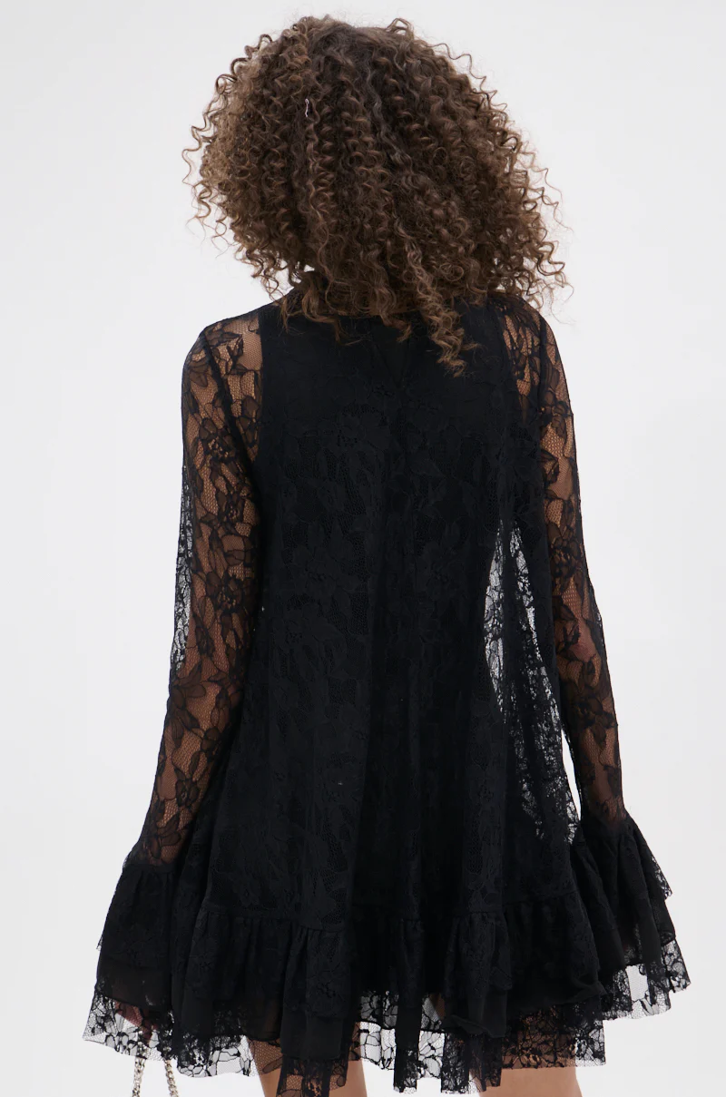 NEED YOU TONIGHT LACE MINI DRESS - Image 4