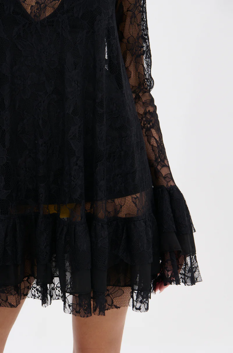 NEED YOU TONIGHT LACE MINI DRESS - Image 7