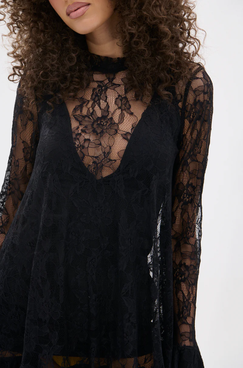 NEED YOU TONIGHT LACE MINI DRESS - Image 8