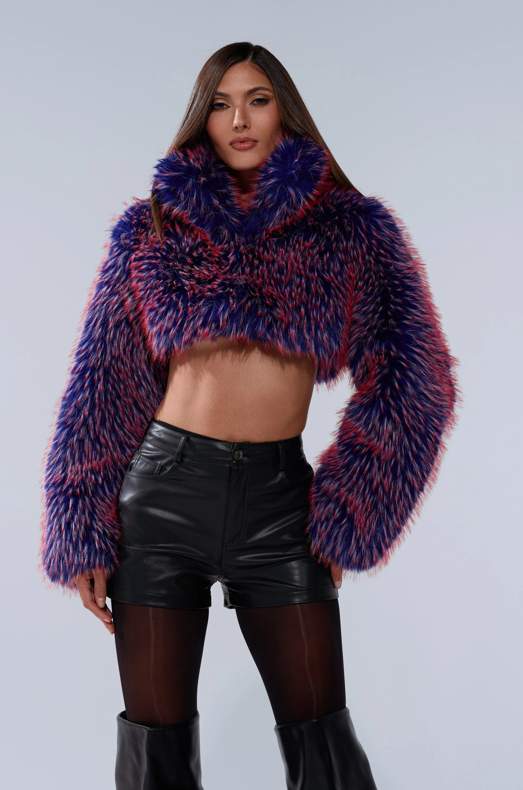 NELLIE FAUX FUR BOLERO - Image 2