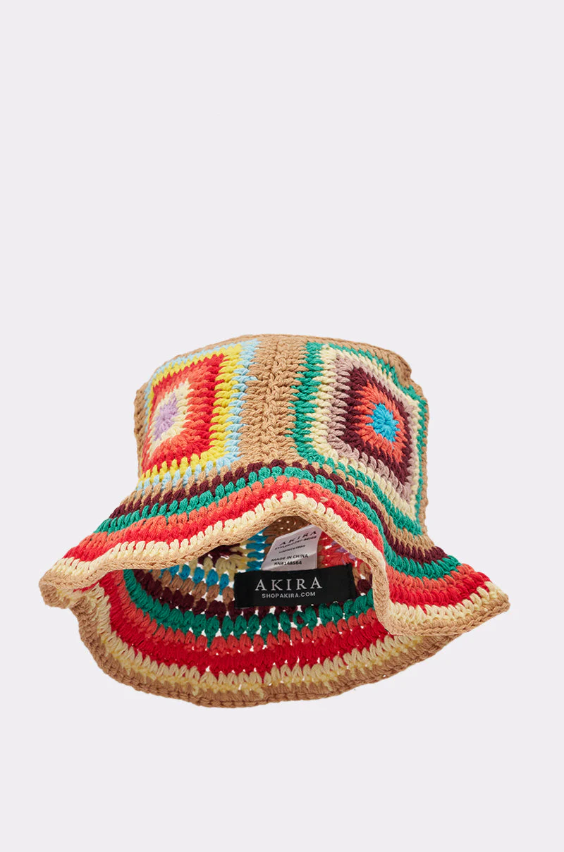 NEUTRAL VIBES CROCHET BUCKET HAT - Image 3