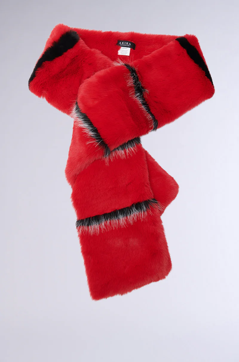 NEVER BUGGIN FAUX FUR SCARF - Image 2