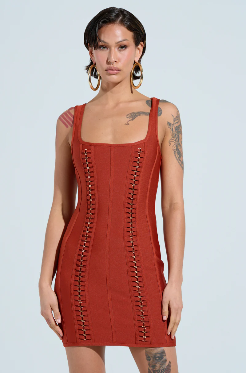 NEVER GOES OUT OF STYLE BANDAGE MINI DRESS - Image 2